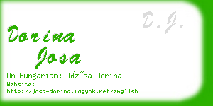 dorina josa business card